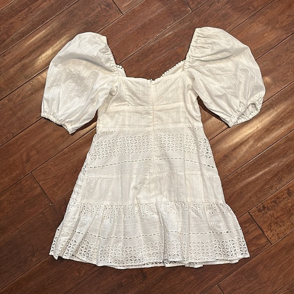 ASOS Lace White Dress Size US4 - Picture 5 of 7